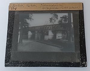 Berlin, Verkehr, Güteraußenring. Spreebrücke (1951 gebaut). Diapositiv (Glasplatte).