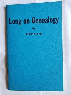 Immagine del venditore per Long on Genealogy venduto da Tangible Tales