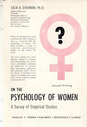 Immagine del venditore per On the Psychology of Women: A Survey of Empirical Studies venduto da AMAHOFF- Bookstores