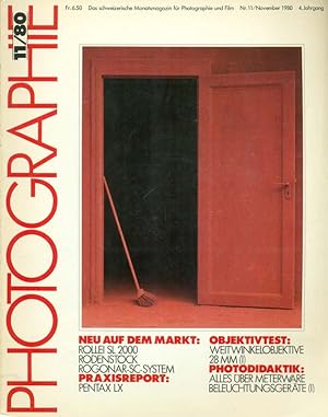 Immagine del venditore per Photographie. Heft Nr. 11/ 80. 4. Jahrgang. Das schweizerische Monatsmagazin fr Photographie und Film. venduto da Online-Buchversand  Die Eule