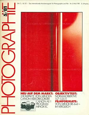 Immagine del venditore per Photographie. Heft Nr. 5/ 81. 5. Jahrgang. Das internationale Moinatsmagazim fr Photographie und Film. venduto da Online-Buchversand  Die Eule