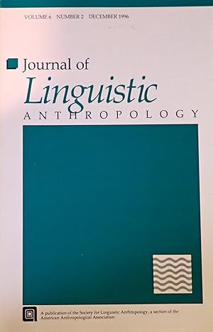 Seller image for Journal of Linguistic Anthropology (Volume 6, Number 2, December 1996) for sale by Weekly Reader