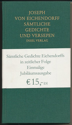 Bild des Verkufers fr Smtliche Gedichte und Versepen. Herausgegeben von Hartwig Schultz. zum Verkauf von Ballon & Wurm GbR - Antiquariat