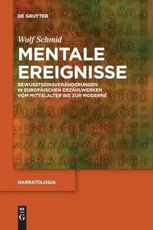 Seller image for Mentale Ereignisse (Narratologia) (German Edition) by Schmid, Wolf [Paperback ] for sale by booksXpress