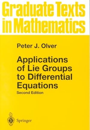 Immagine del venditore per Applications of Lie Groups to Differential Equations venduto da GreatBookPrices