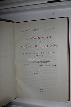 Image du vendeur pour LOS COMENDADORS DE LA ORDEN DE SANTIAGO TOMO 1 CASTILLA mis en vente par LIBRERIA LA CLASICA