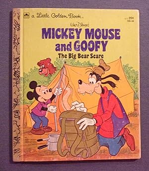 Imagen del vendedor de Mickey Mouse and Goofy: The Big Bear Scare (Little Golden Book) a la venta por Book Nook