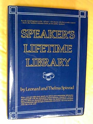 Immagine del venditore per Speaker's Lifetime Library venduto da Livresse