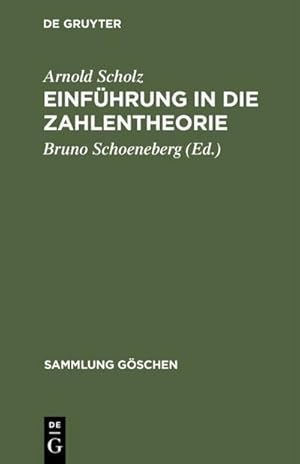 Seller image for Einfhrung in die Zahlentheorie for sale by AHA-BUCH GmbH