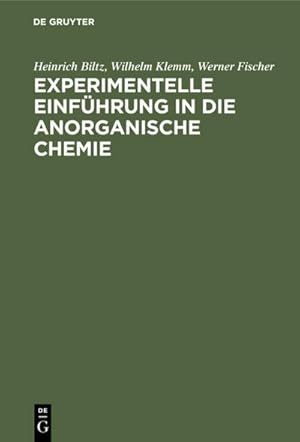 Bild des Verkufers fr Experimentelle Einfhrung in die anorganische Chemie zum Verkauf von AHA-BUCH GmbH