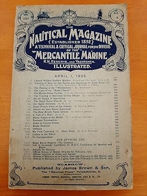 The Nautical Magazine (established 1832) April 1st 1905. Volume 74. Issue No.4