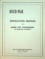 Bild des Verkufers fr Rock-Ola Instruction Manual for Model 1452 Phonograph (original) zum Verkauf von nautiek