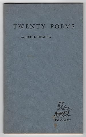 Twenty Poems - copy INSCRIBED to Leonie Adams and William Troy