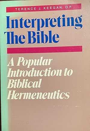 Interpreting the Bible: A popular introduction to biblical hermeneutics