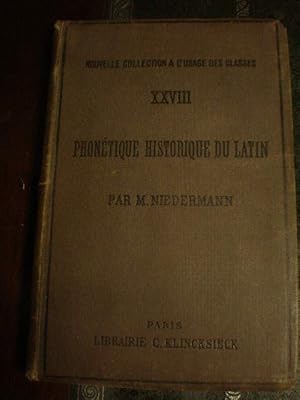 Immagine del venditore per Prcis de Phontique Historique du Latin venduto da Librera Antonio Azorn