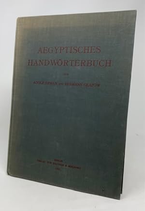 Aegyptisches Handwörterbuch ( A Concise Egyptian Ddictionary
