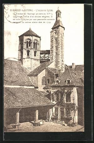 Bild des Verkufers fr Carte postale Saint-Gengoux-le-National, L`Ancienne Eglise zum Verkauf von Bartko-Reher