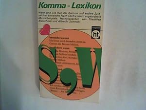 Seller image for Komma- Lexikon. for sale by ANTIQUARIAT FRDEBUCH Inh.Michael Simon