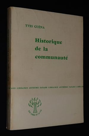 Seller image for Historique de la communaut for sale by Abraxas-libris