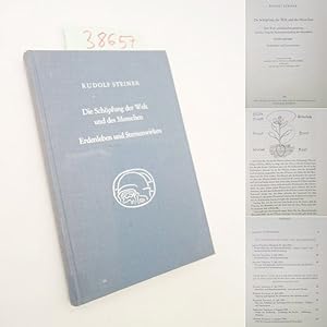 Immagine del venditore per Die Schpfung der Welt und des Menschen. ber Welt- und Menschenentstehung und den Gang der Kulturentwicklung der Menschheit. Ernhrungsfragen. Erdenleben und Sternen wirken. Vierzehn Vortrge gehalten vor den Arbeitern am Goetheanumbau in Dornach vom 30. Juni bis 24 September 1924. Herausgegeben von Rudolf Steiner-Nachlassverwaltung * Einzelband der Rudolf Steiner-Gesamtausgabe venduto da Galerie fr gegenstndliche Kunst