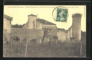 Carte postale Rions, Anciens Remparts de la Ville et Tour du Guetteur pres la Porte Normande