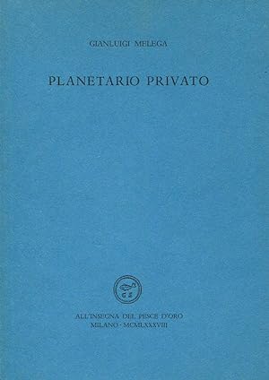 Image du vendeur pour Planetario privato mis en vente par Studio Bibliografico Marini