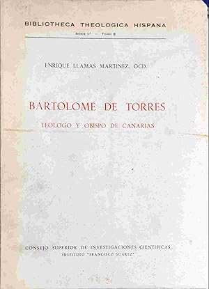 Imagen del vendedor de Bartolom de Torres. Telogo y Obispo de Canarias a la venta por Almacen de los Libros Olvidados