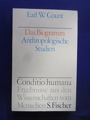 Seller image for Das Biogramm. Anthropologische Studien. for sale by Antiquariat Klabund Wien