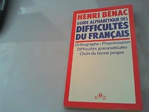 Bild des Verkufers fr Guide alphabetique des difficults du franais zum Verkauf von JLG_livres anciens et modernes