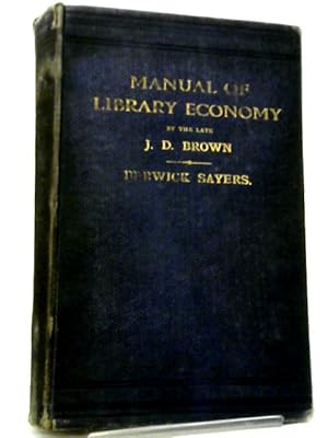 Image du vendeur pour Manual of Library Economy mis en vente par World of Rare Books