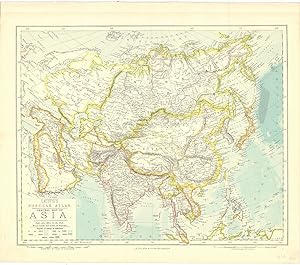 Central Map of Asia. Scale 460 Miles to the Inch. Four Times the Area of Europe.