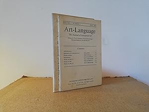 Seller image for Art-Language - Volume 1, numbers 1 and 2. for sale by Peter Ellis, Bookseller, ABA, ILAB