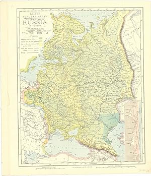 Statistical map of Russia in Europe. Scale 150 Miles to the Inch.