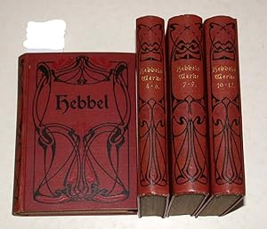 Friedrich Hebbels sämtliche Werke in 12 Bänden (komplett, gebunden in 4 Bänden).
