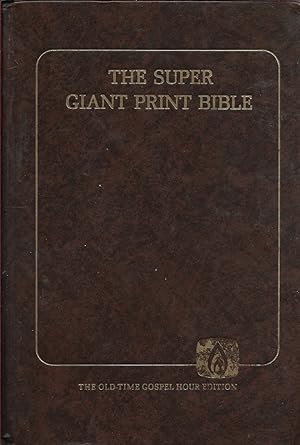 Image du vendeur pour The Holy Bible I Chronicles-Malachi King James Version (Super Giant Print Edition) mis en vente par First Class Used Books
