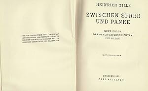 Zwischen Spree und Panke. Neue Folge der Berliner Geschichten und Bilder (Erstausgabe 1925)