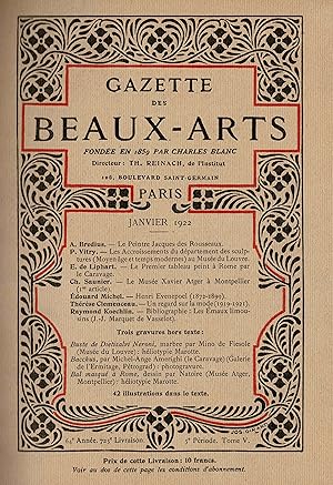 Gazette des Beaux-Arts (Sammelband Januar-April 1922)