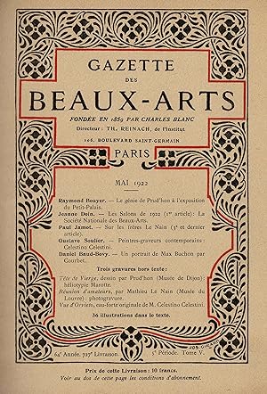 Gazette des Beaux-Arts (Sammelband Mai-August 1922)