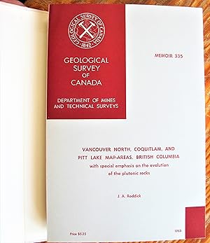 Imagen del vendedor de Vancouver North, Coquitlam, and Pitt Lake Map-Areas, British Columbia, With Special Emphasis on the Evolution of the Plutonic Rocks ( a la venta por Ken Jackson