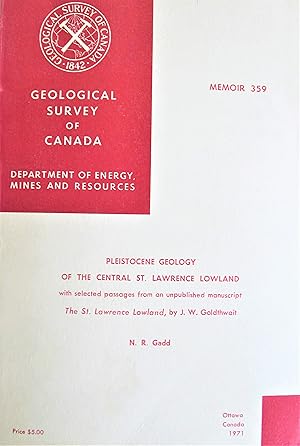 Pleistocene Geology of the St. Lawrence Lowland