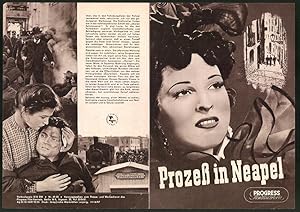 Seller image for Filmprogramm PFI Nr. 69 /55, Prozess in Neapel, Amadeo Nazzari, Mariella Lotti, Regie: Luigi Zampa for sale by Bartko-Reher