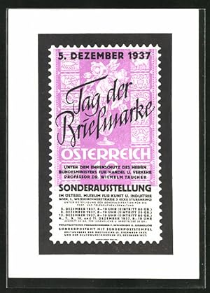 Ansichtskarte Wien, Tag der Briefmarke Sonderausstellung 1937