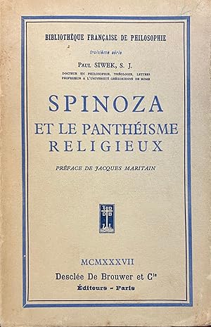 Seller image for Spinoza et le pantheisme religieux for sale by BookMarx Bookstore