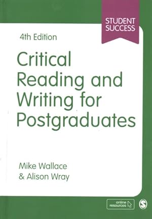 Bild des Verkufers fr Critical Reading and Writing for Postgraduates zum Verkauf von GreatBookPrices