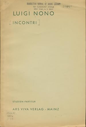 Seller image for Incontri : fur 24 Instrumente [Study Score] for sale by CorgiPack