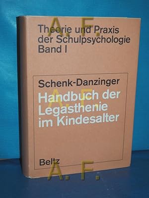 Imagen del vendedor de Handbuch der Legasthenie im Kindesalter (Theorie und Praxis der Schulpsychologie, Band 1) a la venta por Antiquarische Fundgrube e.U.