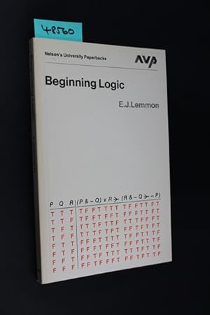 Immagine del venditore per Beginning Logic Edward John Lemmon venduto da Versandantiquariat Claudia Graf