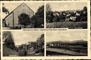 Ansichtskarte / Postkarte Altendorf Sebnitz in Sachsen, Gasthof Altendorf, Inh. E. Großmann, Orts...