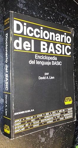 Bild des Verkufers fr Diccionario del BASIC. Enciclopedia del lenguaje BASIC zum Verkauf von Librera La Candela