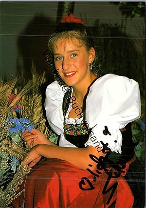 Bild des Verkufers fr Original Autogramm Stefanie Hertel /// Autogramm Autograph signiert signed signee zum Verkauf von Antiquariat im Kaiserviertel | Wimbauer Buchversand